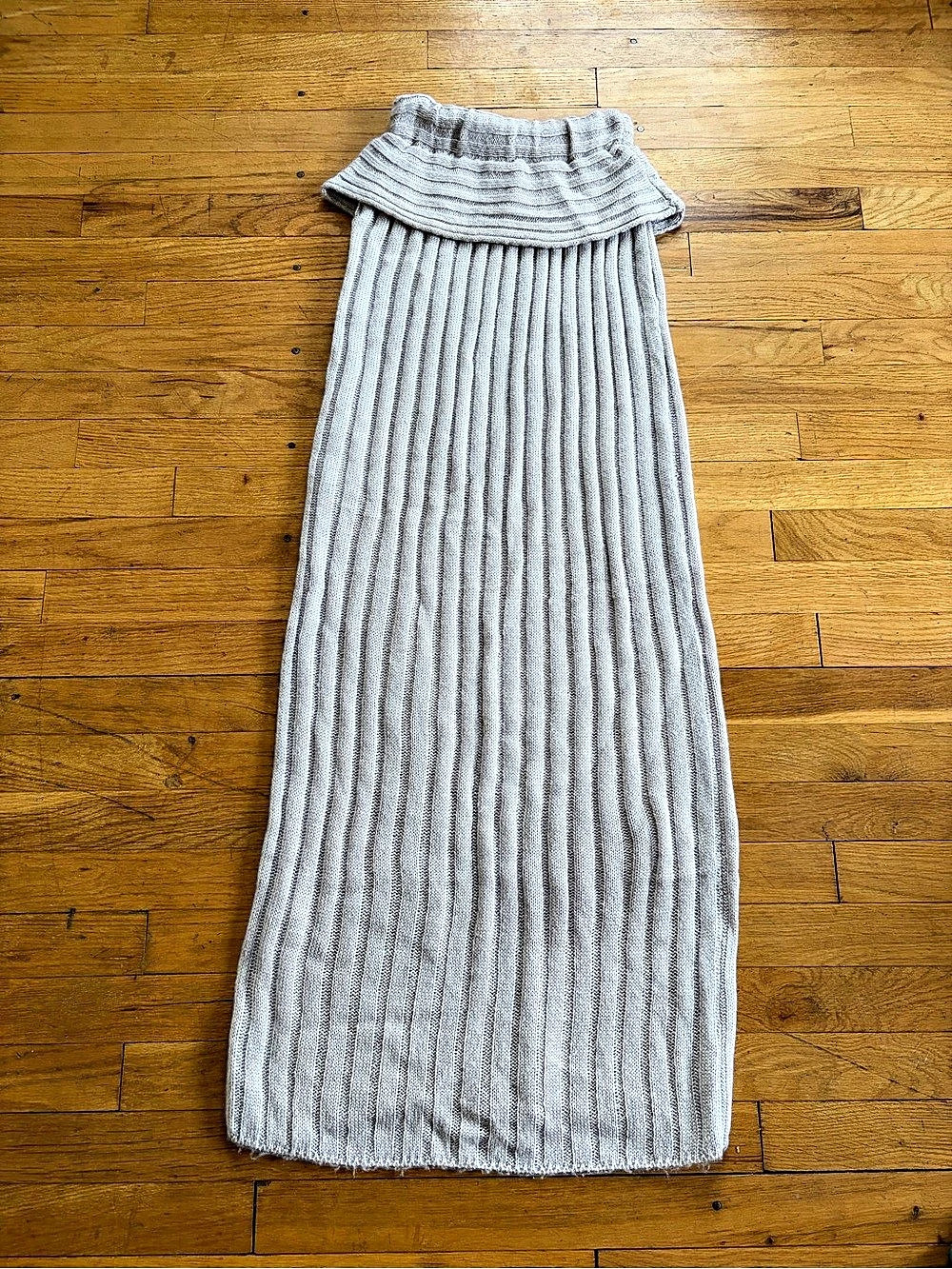 CHERLE tube Knit Maxi Dress in Gray Size Small Like New